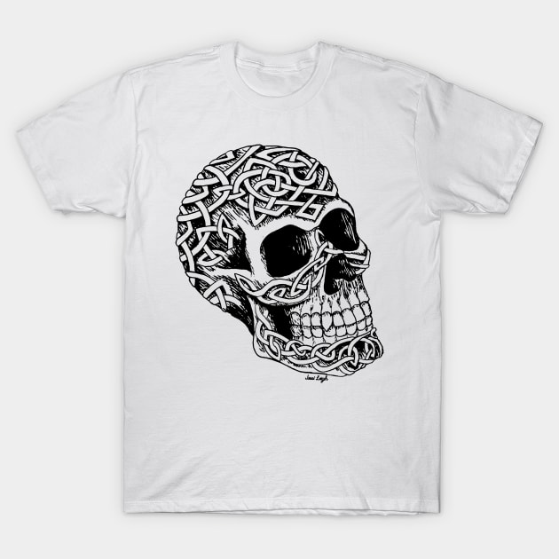 Celtic Skull T-Shirt by JessiLeigh